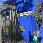 Cactus, bleu Majorelle et ciel bleu