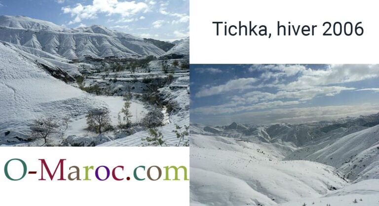 Le Maroc est un pays chaud Des images de Tichka sous la neige