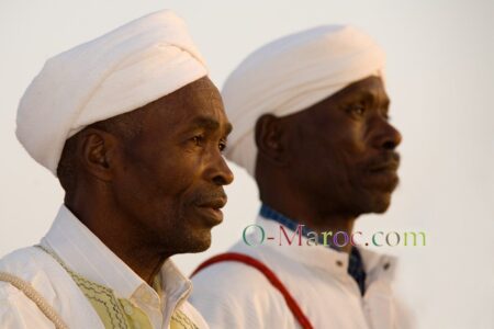 Portrait de deux des Gnaouas de Tazzarine