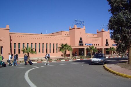 Arrivée à l'aéroport de Ouarzazate