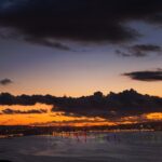 Coucher de soleil sur la baie de Tanger