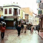 La medina de Tanger, l'hiver sous la pluie
