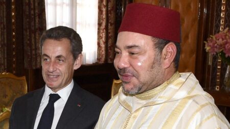 Nicolas Sarkozy et le roi Mohammed VI