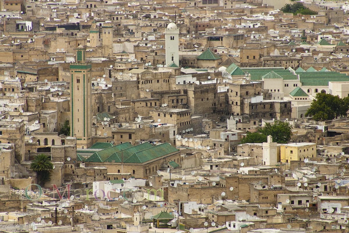 Médina de Fès, vue d'en haut
