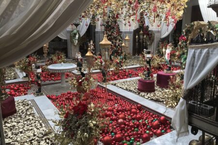 Luxueux decor noel riad marrakech