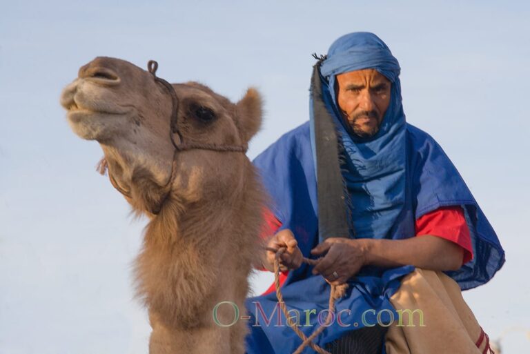 Figurant de cinema à ouarzazate sur un dromadaire