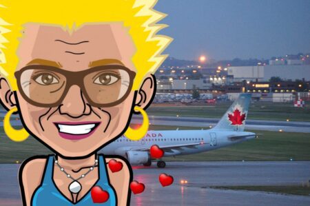 Fatima berbere dite marcelline a l'aéroport Trudeau à Montreal