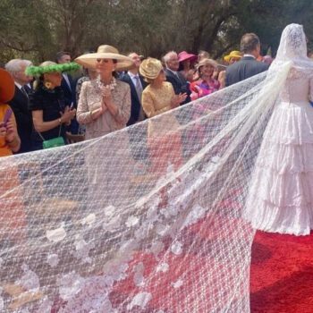 Voile dentelle mariage princier taroudant