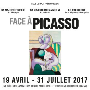 Affiche exposition musee mohammed vi picasso