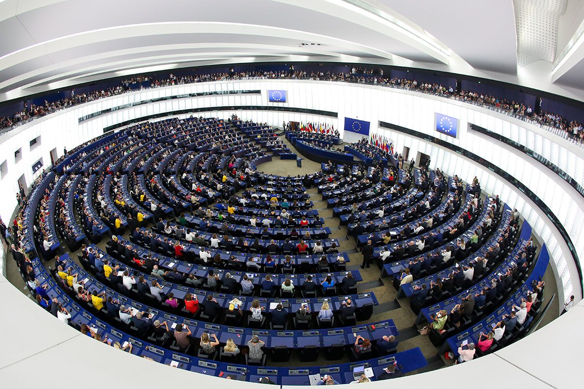 Salle du parlement europeen