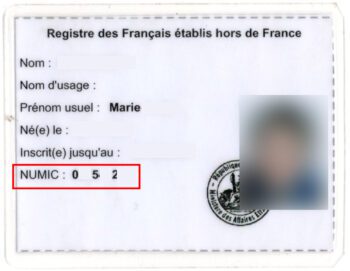 Carte immatriculation consulaire