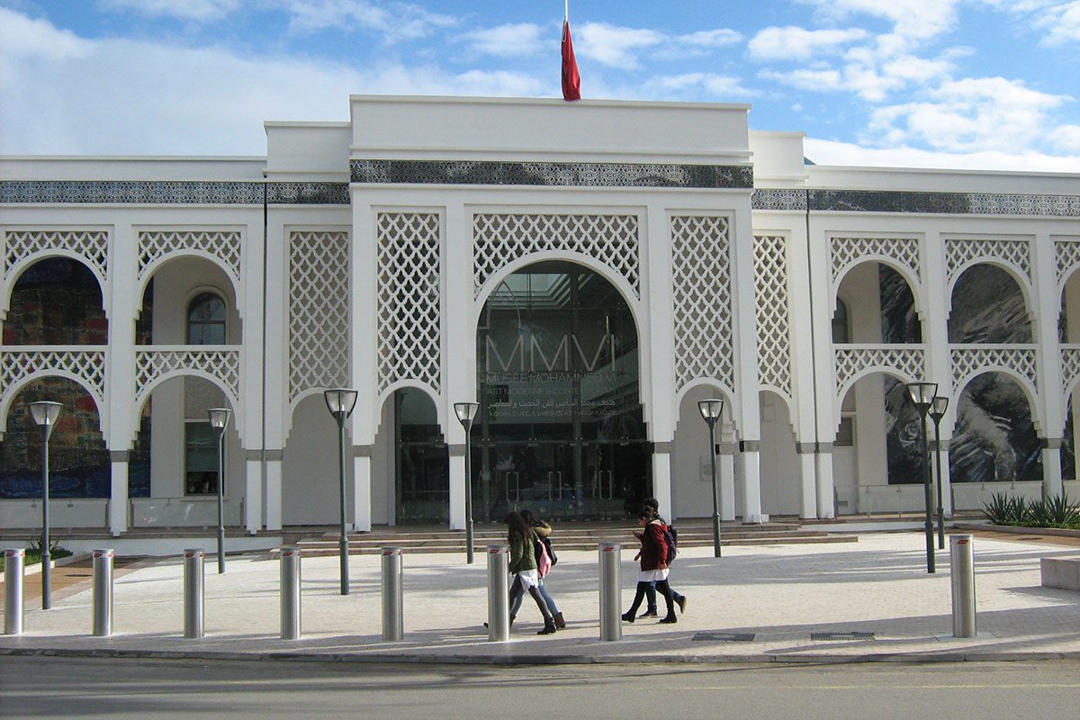La façade du musée Mohammed VI