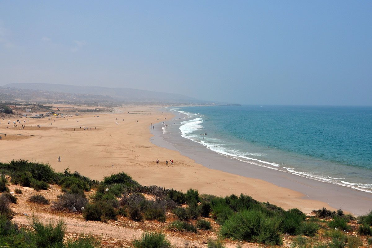 La plage de Taghazout