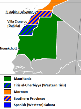 The division of the Spanish Sahara