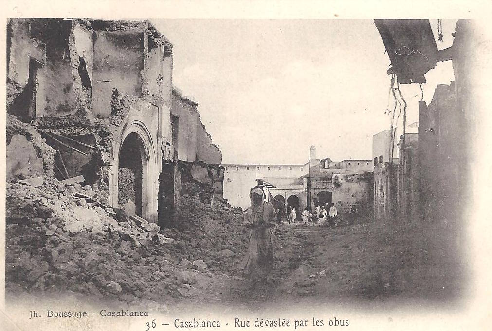 1907 Casablanca dévastée par les bombardements