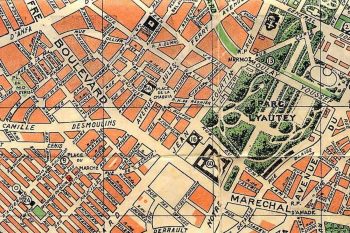 Fallait il débaptiser la rue Galilée ? La rue Galilée sur un plan de Casablanca des années 1950