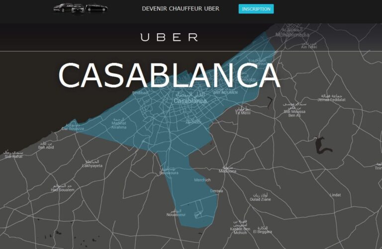 Screenshot accueil uber