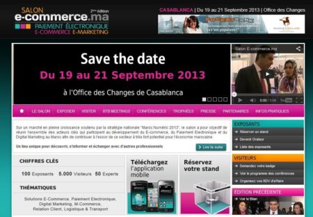 Salon de l'e-commerce au Maroc, édition 2013